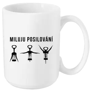 Hrnek Miluju posilování