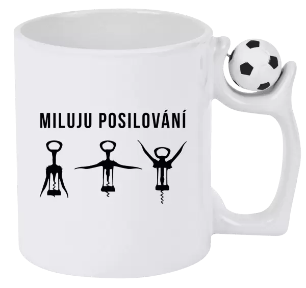 Hrnek Miluju posilování
