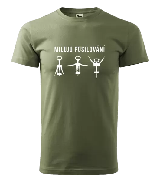 Pánské tričko Miluju posilování