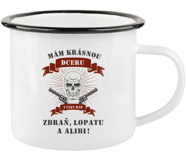 Plecháček Mám krásnou dceru, a taky zbraň, lopatu a alibi - lebka