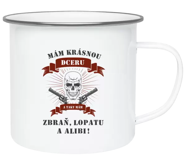 Plecháček Mám krásnou dceru, a taky zbraň, lopatu a alibi - lebka