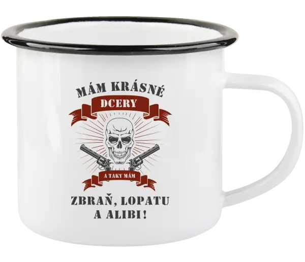 Plecháček Mám krásné dcery, a taky zbraň, lopatu a alibi - lebka