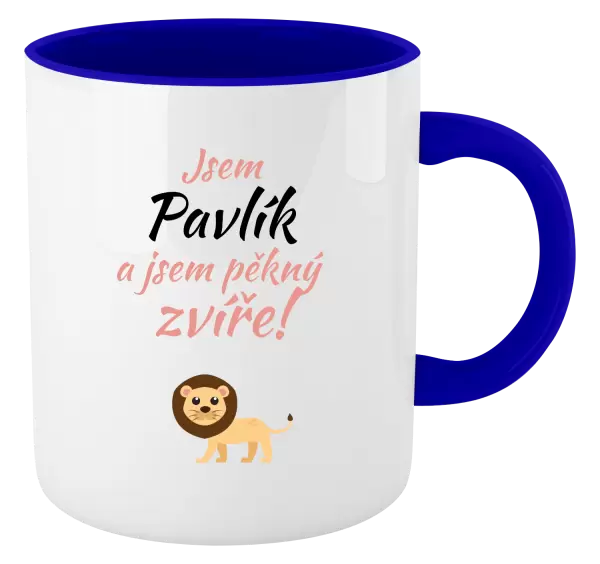 Hrnek Jsem jméno a jsem pěkný zvíře! Lev