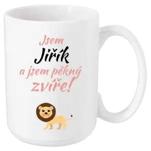 Hrnek Jsem jméno a jsem pěkný zvíře! Lev
