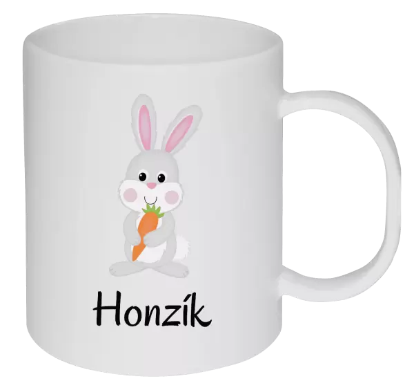 Plastový hrnek Králíček, vlastní jméno