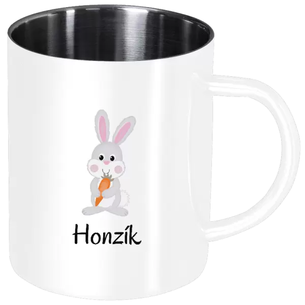 Nerezový hrnek Králíček, vlastní jméno