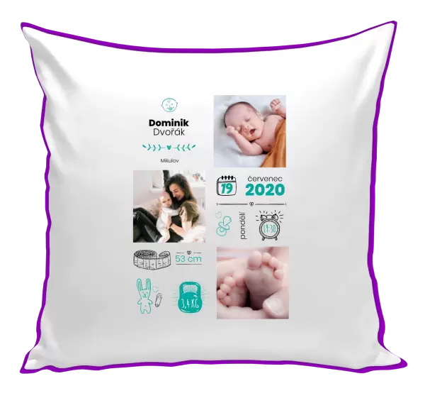 Polštář Narození kluka