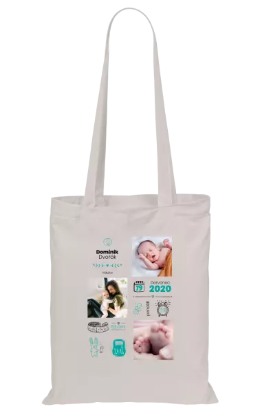 Látková taška Narození kluka
