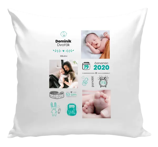 Polštář Narození kluka