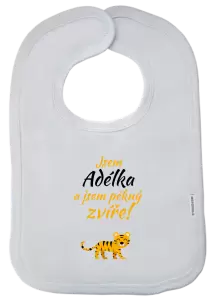 Dětský bryndák Jsem jméno a jsem pěkný zvíře! Tygr