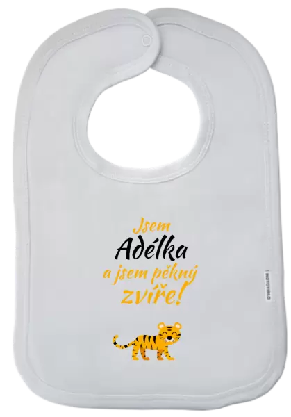Dětský bryndák Jsem jméno a jsem pěkný zvíře! Tygr