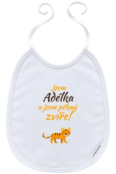 Dětský bryndák Jsem jméno a jsem pěkný zvíře! Tygr