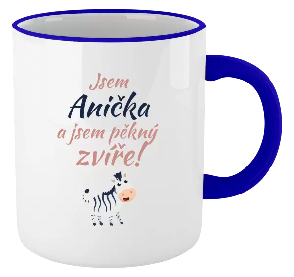 Hrnek Jsem jméno a jsem pěkný zvíře! Zebra