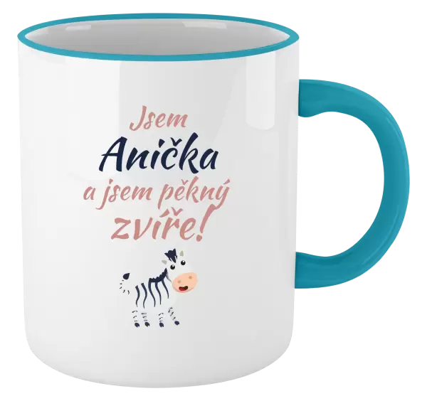 Hrnek Jsem jméno a jsem pěkný zvíře! Zebra