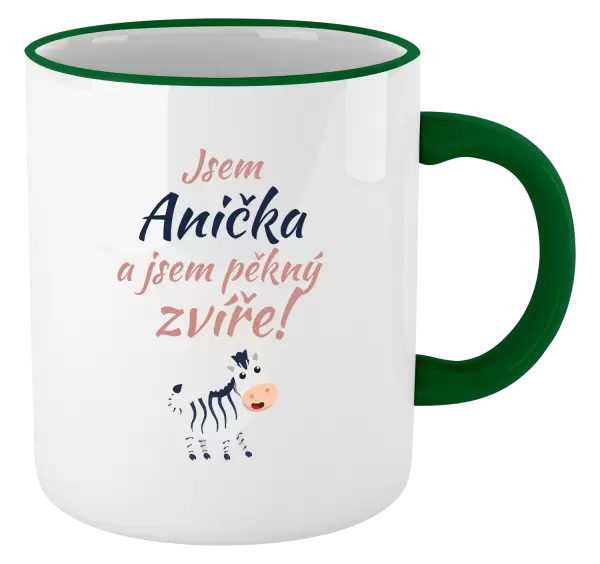 Hrnek Jsem jméno a jsem pěkný zvíře! Zebra