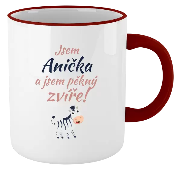 Hrnek Jsem jméno a jsem pěkný zvíře! Zebra