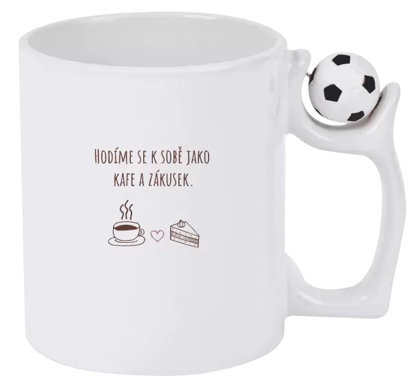 Hrnek Hodíme se k sobě jako kafe a zákusek