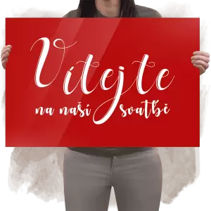 Plexi uvítací cedule JOLANA