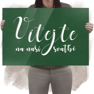 Plexi uvítací cedule JOLANA