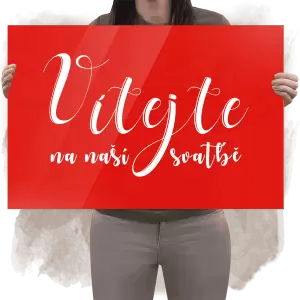 Plexi uvítací cedule JOLANA