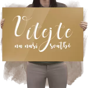 Plexi uvítací cedule JOLANA