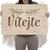 Dřevěná uvítací cedule PAVLINA