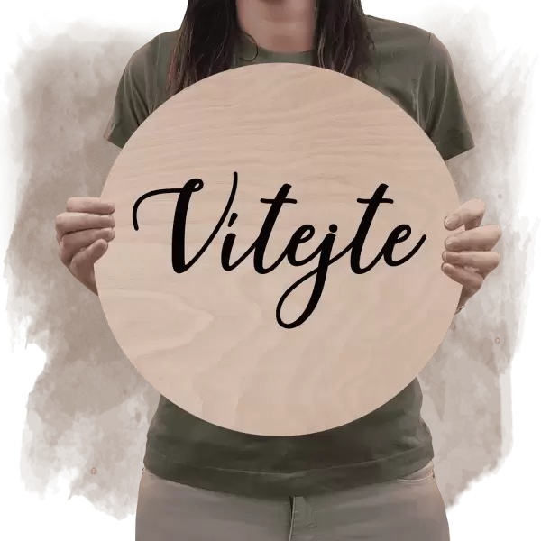 Překližková uvítací cedule SABRINA