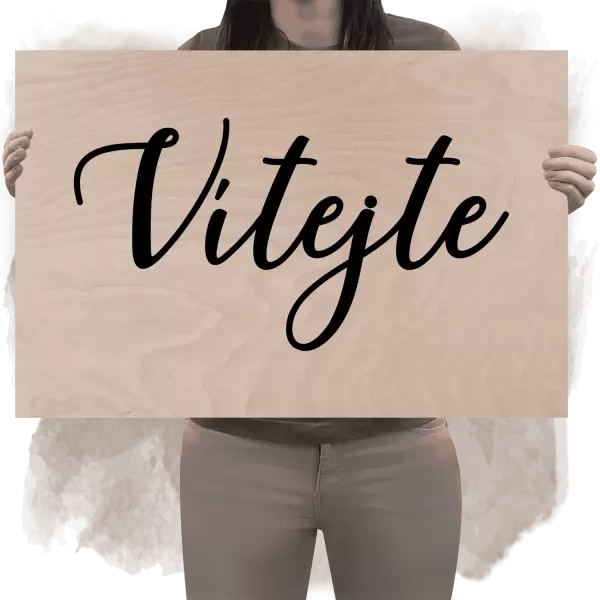 Překližková uvítací cedule SABRINA