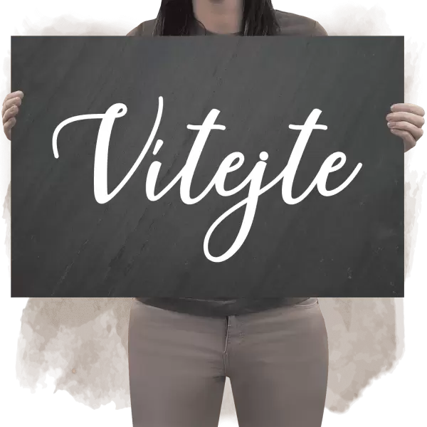 Kamenná uvítací cedule SABRINA