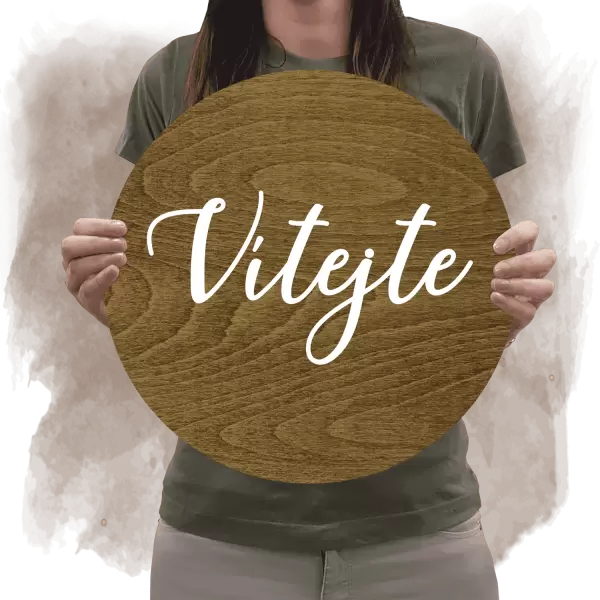 Překližková uvítací cedule SABRINA