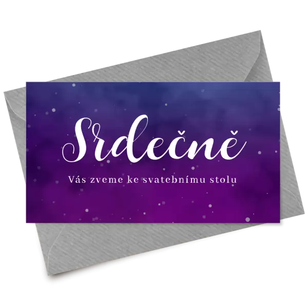 Papírová pozvánka ALENA