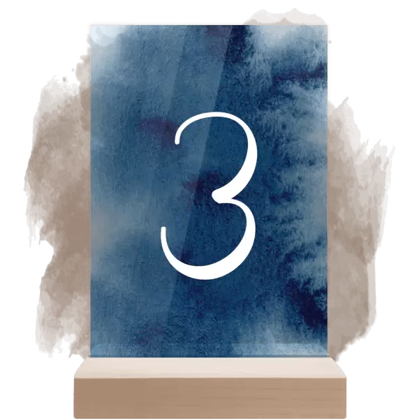 Plexi číslo stolu MARTA