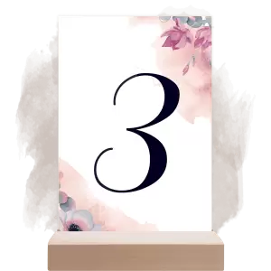 Plexi číslo stolu BARBORA