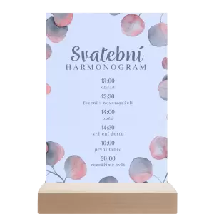 Papírový harmonogram DARA