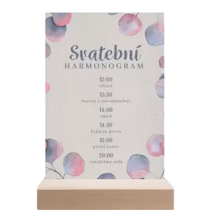 Papírový harmonogram DARA