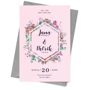 Papírové svatební oznámení EMA