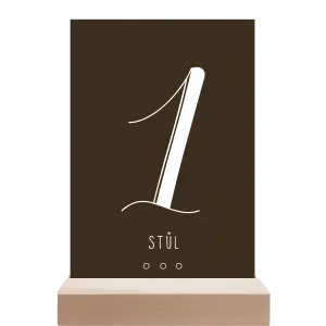 Papírové číslo stolu ADRIANA