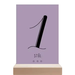 Papírové číslo stolu ADRIANA