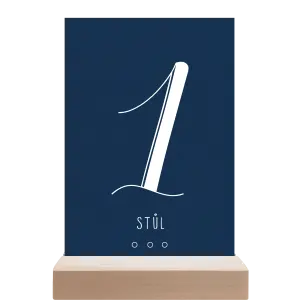 Papírové číslo stolu ADRIANA