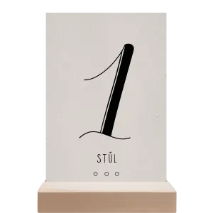 Papírové číslo stolu ADRIANA