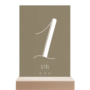 Papírové číslo stolu ADRIANA