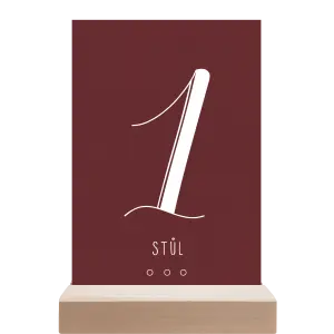 Papírové číslo stolu ADRIANA