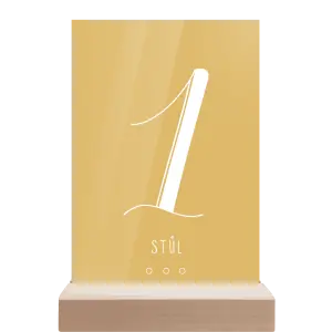 Papírové číslo stolu ADRIANA