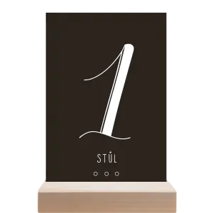 Papírové číslo stolu ADRIANA