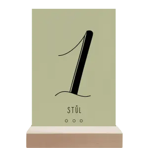 Papírové číslo stolu ADRIANA