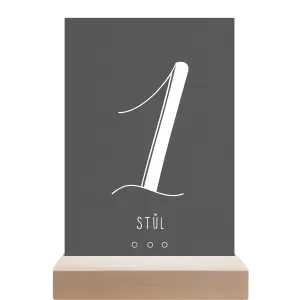 Papírové číslo stolu ADRIANA