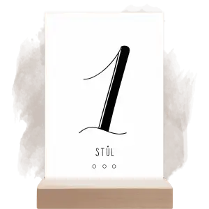 Plexi číslo stolu ADRIANA