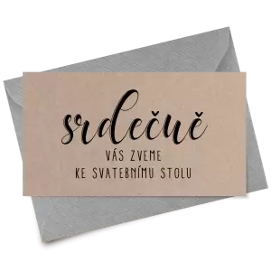 Papírová pozvánka ADRIANA