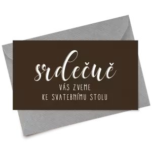 Papírová pozvánka ADRIANA