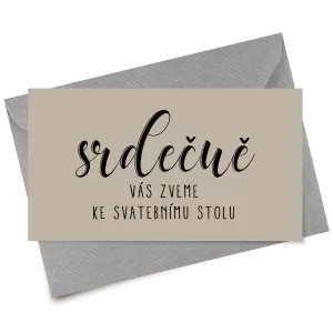 Papírová pozvánka ADRIANA